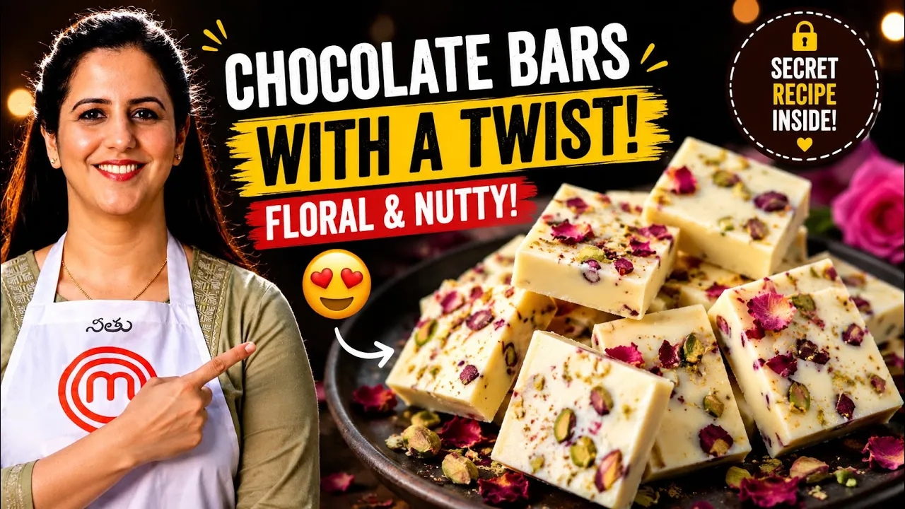 Rose and Pistachios Chocolate Bars