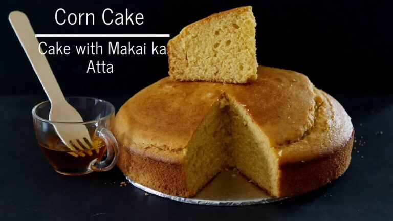 Eggless Corn Meal Cake