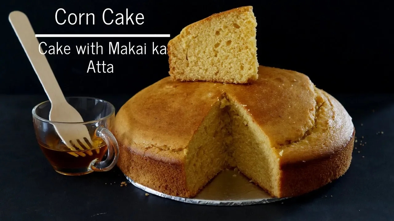 Eggless Corn Meal Cake