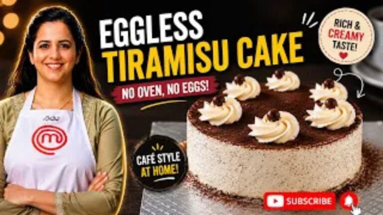 Eggless Tiramisu Cake