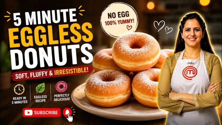 Eggless Whole Wheat Flour Doughnuts