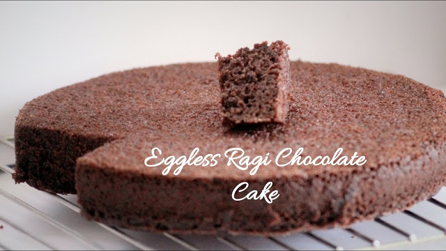 Eggless Ragi Chocolate Cake