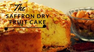 Saffron Dry Fruit Cake Recipe Video – Kesar Pista Badam Cake