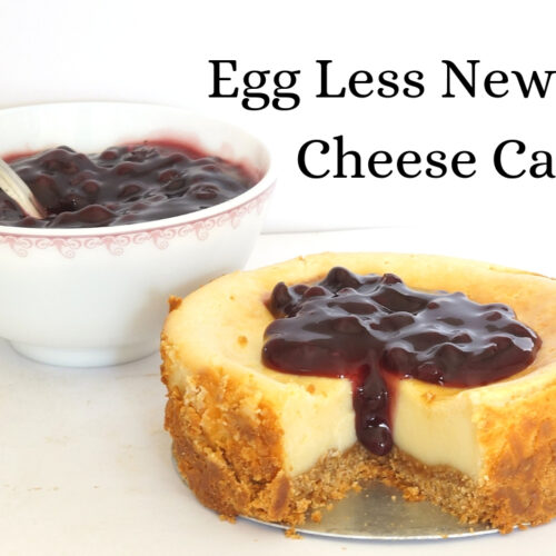 Eggless New York Cheese Cake