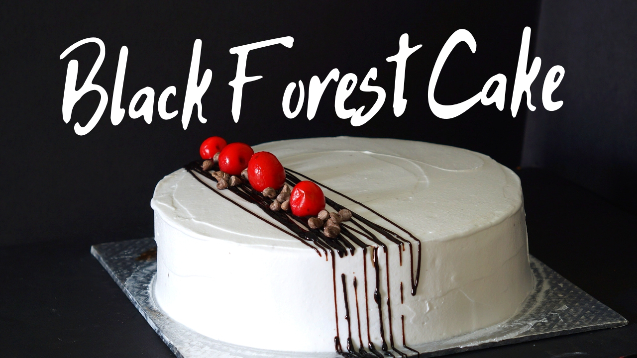 Eggless Black Forest Cake – Simple Homemade Black Forest Cake