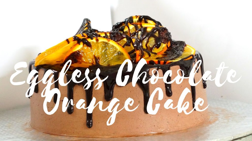 Eggless Chocolate Orange Cake - Orange Cake