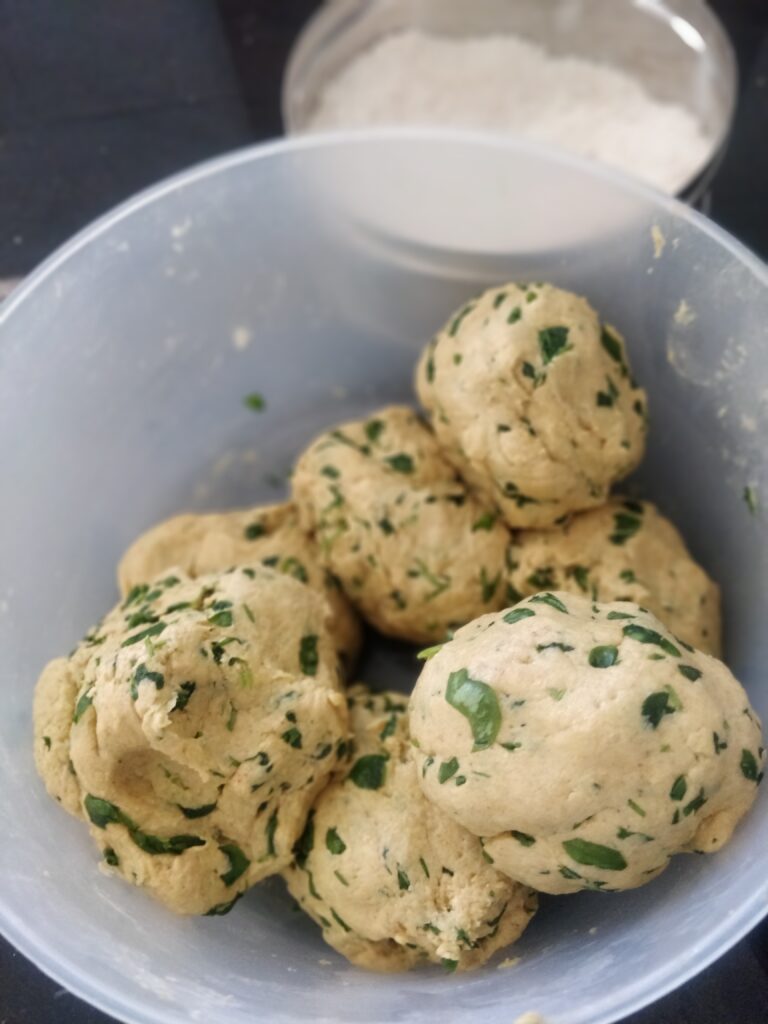 Parata dough balls