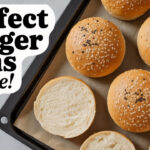 Soft and fluffy homemade burger buns fresh out of the oven
