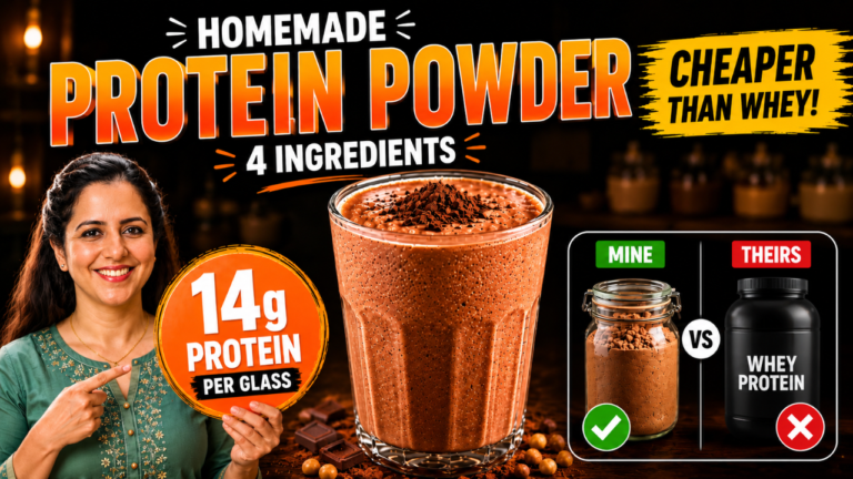 Best Protein Powder | 3 Ingredients, 14g Protein, Homemade Protein Powder