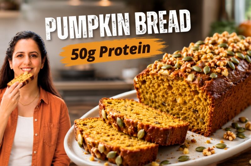 Healthy Gluten-Free Pumpkin Bread (High Protein)