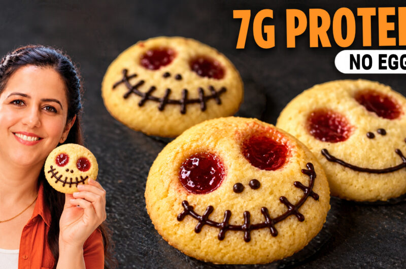 High Protein Halloween Cookies