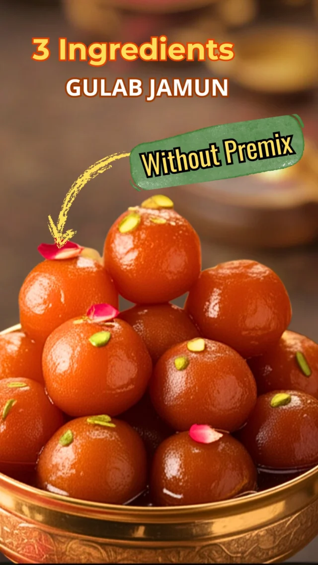 15-min Gulab Jamun that melts in your mouth! 🤤✨ No eggs needed!
Caption:
POV: You made perfect gulab jamun in just 15 minutes! 🍯✨ This eggless recipe is FOOLPROOF and creates the softest, most delicious gulab jamun every single time! 🔥 INGREDIENTS: • 
Milk powder - 1 cup 
• All-purpose flour - 2 tbsp 
• Ghee - 1 tbsp 
• Milk as needed 
• Sugar + water for syrup
-And a secret Ingredient

💫 THE SECRET: Don’t overmix the dough and keep oil temperature medium! Who’s making this for the weekend? Tag someone who needs this recipe! 👇 Follow @bakewithneetu for more quick Indian recipes that actually work! 🎂 #GulabjamunRecipe #IndianSweets #EgglessRecipes #Reels #QuickRecipes #VegetarianFood #HomeCooking #IndianDesserts #FoodReels #RecipeReels #DiwaliSpecial #SweetTooth #IndianFood #Foodie #RecipeOfTheDay